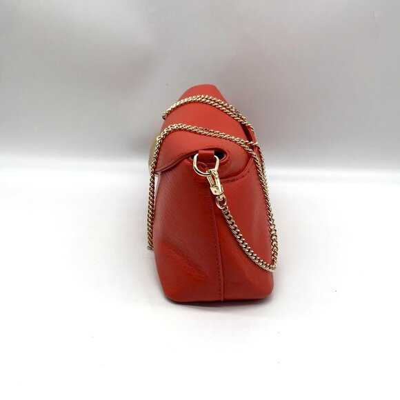 I.N.C. International Concepts Orange Avahh Sculpted Clutch Bag - Picture 3 of 11